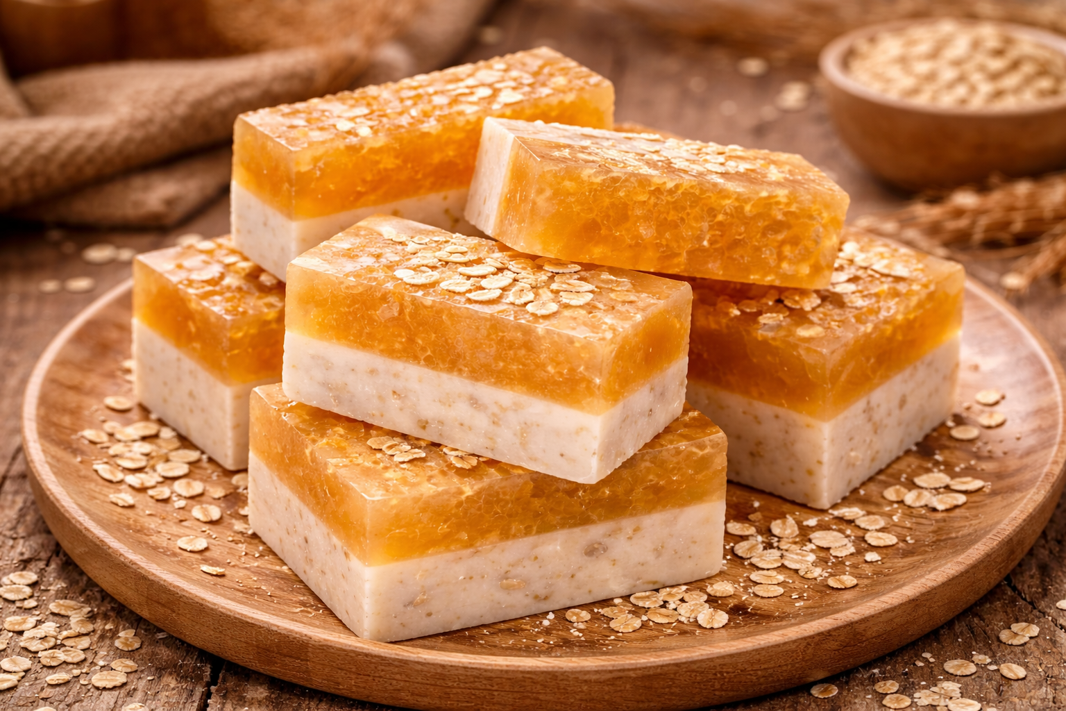 Honey & Oatmeal Handmade Soap